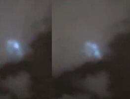 Captan supuesto ovni vigilando la costa de Tampico ante tormenta tropical 'Alberto'. VIDEO