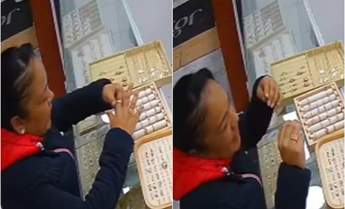 Increíble pero real: "Lady Ratona" se traga un anillo para robarlo en joyería de Toluca Foto: Captura de pantalla / X