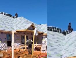 Migrante permanece 6 horas en el techo de una construcción para evitar ser detenido por ICE; “Me imagino todo lo que habló con Dios”