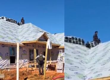 Migrante permanece 6 horas en el techo de una construcción para evitar ser detenido por ICE; “Me imagino todo lo que habló con Dios”
