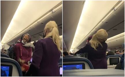 Video. Pasajera se niega a usar cubrebocas y golpea a azafata