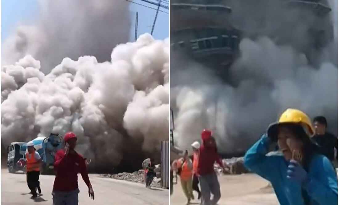 Terremoto en Myanmar y Tailandia. Impactantes VIDEOS del sismo de 7.7 que habría dejado miles de muertos. Photo by Handout / Courtesy of Facebook user Khon Su Cheevit Adeet Mai Suay Rok Na / AFP)