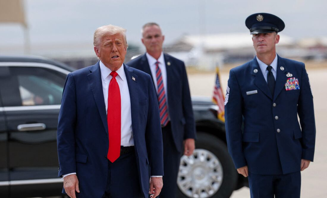 Trump encabeza homenaje a Charlie Kirk en Arizona tras su asesinato a tiros. Foto: AFP