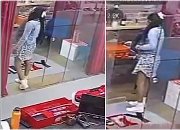 Roban tenis de 1.2 millones de pesos de tienda de lujo en Polanco. Ofrecen 100 mil pesos por información. VIDEO