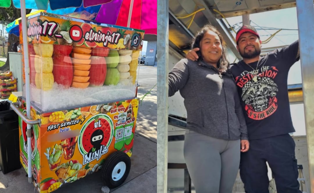 Mexicanos conquistan TikTok desde California con su carrito de frutas y cumplen el Sueño Americano. Foto: Instagram