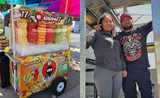 Mexicanos conquistan TikTok desde California con su carrito de frutas y cumplen el Sueño Americano