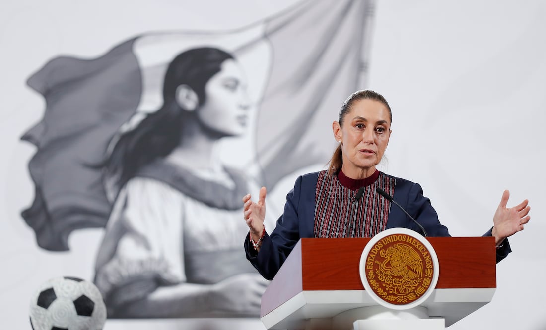 Sheinbaum replica a Trump y responde que México no aceptará intervención militar: “Hay colaboración, pero no hay subordinación". EFE/ Isaac Esquivel