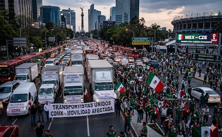 Caos este miércoles en CDMX: bloqueos de transportistas y partido México vs Chequia complicarán la movilidad