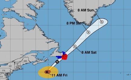 Larry amenaza al sur de Canadá; alertan a la zona de Terranova de inundaciones