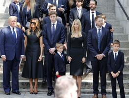 Así despidió la familia Trump a Ivana en funeral en Nueva York