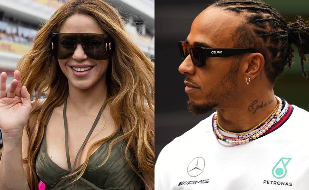 Shakira y Lewis Hamilton avivan los rumores de romance. Foto: AP/EFE