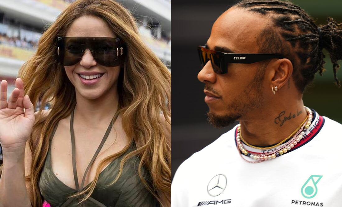 Shakira y Lewis Hamilton avivan los rumores de romance. Foto: AP/EFE