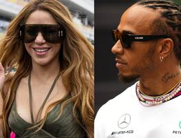 ¡Qué sonrisas! Shakira y Lewis Hamilton avivan los rumores de romance con esta foto juntos