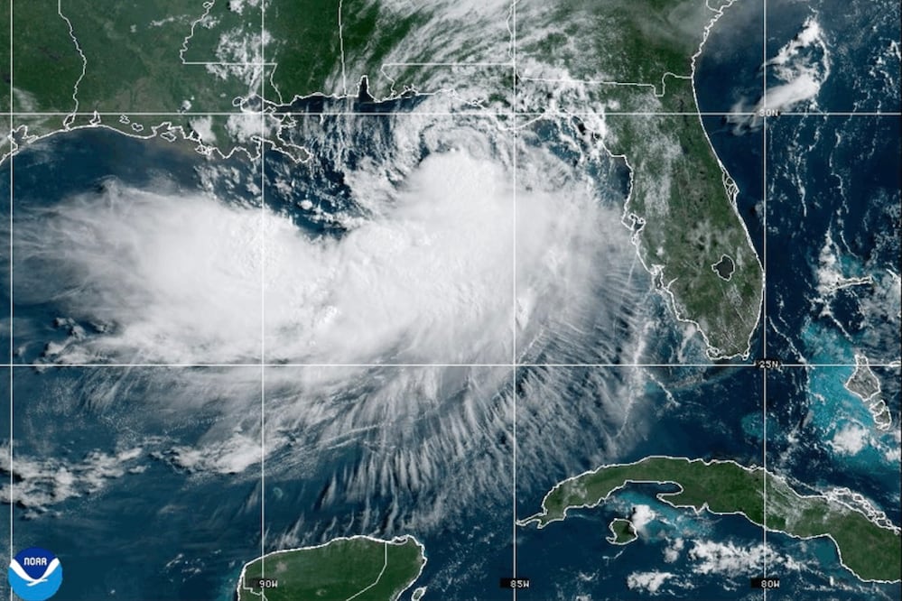 Tormenta tropical Bertha amenaza Florida: alertan por inundaciones y lluvias de hasta 15 centímetros. (NOAA via AP)