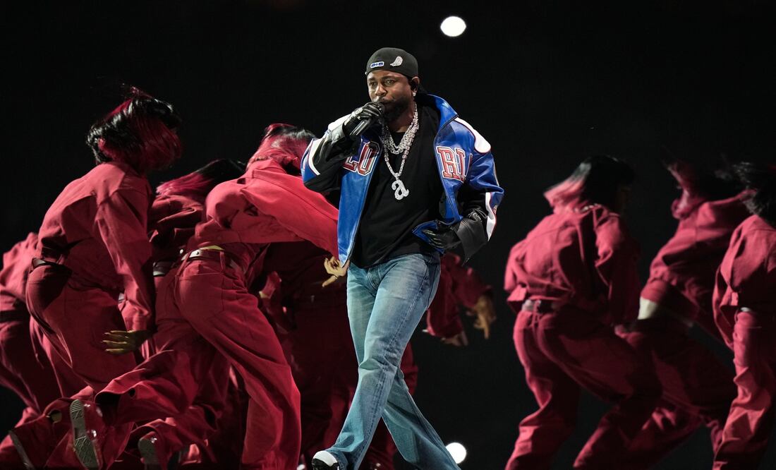 Kendrick Lamar supera a Michael Jackson en audiencia en el medio tiempo del Super Bowl. (AP Photo/Frank Franklin II)