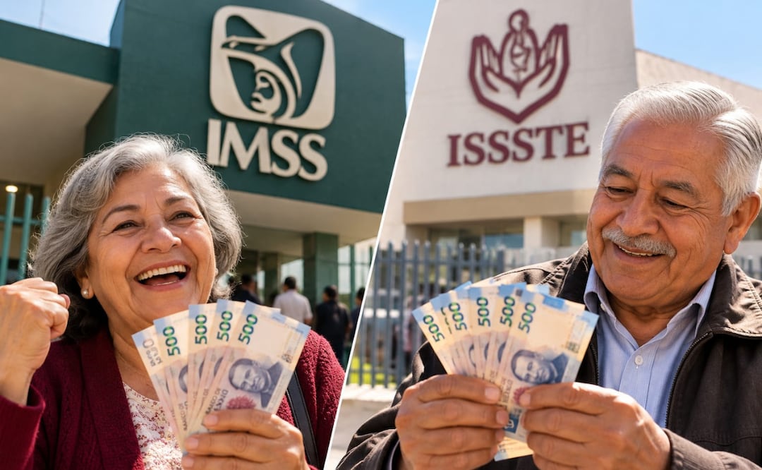 IMSS vs. ISSSTE: ¿quién paga primero el aguinaldo 2026 y en qué fecha? Foto: Canva / ISSSTE / IMSS