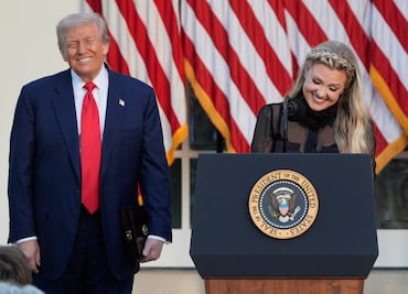 "Bella e inspiradora": las palabras de Trump sobre la viuda de Charlie Kirk que todos comentan