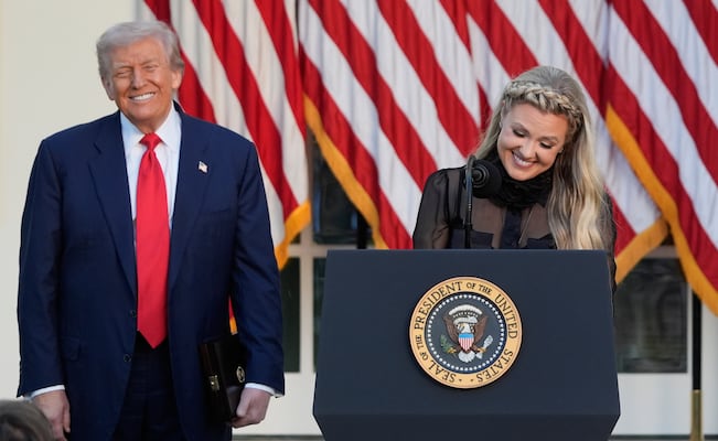 "Bella e inspiradora": las palabras de Trump sobre la viuda de Charlie Kirk que todos comentan