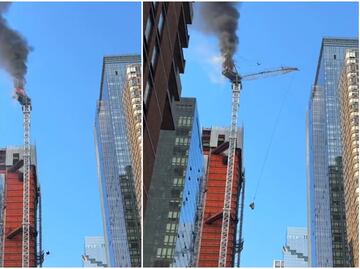 Dramático colapso de grúa en Nueva York: Impacta en rascacielos y provoca lluvia de escombros (VIDEO)