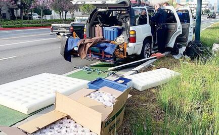 Policía de California incauta 192 rollos de papel higiénico en auto robado 