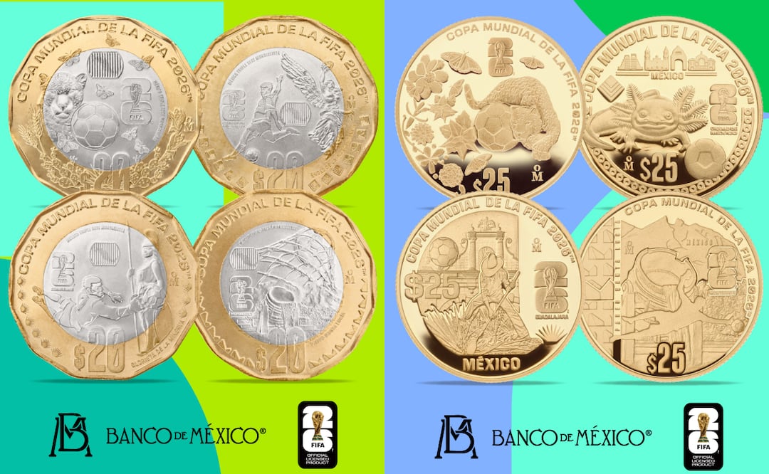 ¿Dónde comprar la moneda conmemorativa del Mundial 2026? Costo y puntos de venta oficiales en México. Banxico / X
