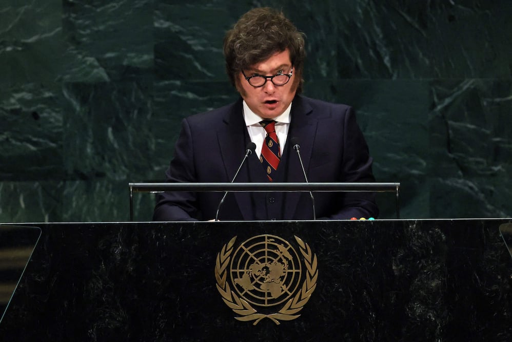 Milei arremete contra la ONU: la llama “inútil” y cuestiona su papel en Malvinas. Spencer Platt/Getty Images/AFP
