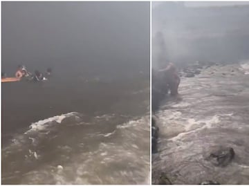 Videos. Personas se lanzaron al océano para escapar de las llamas y del humo en Lahaina, Hawái