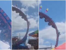 ¡Qué miedo! Montaña rusa de Wisconsin deja a pasajeros de cabeza tras fallar en pleno viaje