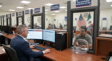 ¿Qué ve realmente el cónsul en su computadora durante tu entrevista de visa americana?