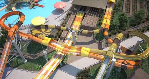 Así será la emocionante montaña rusa acuática de Indiana