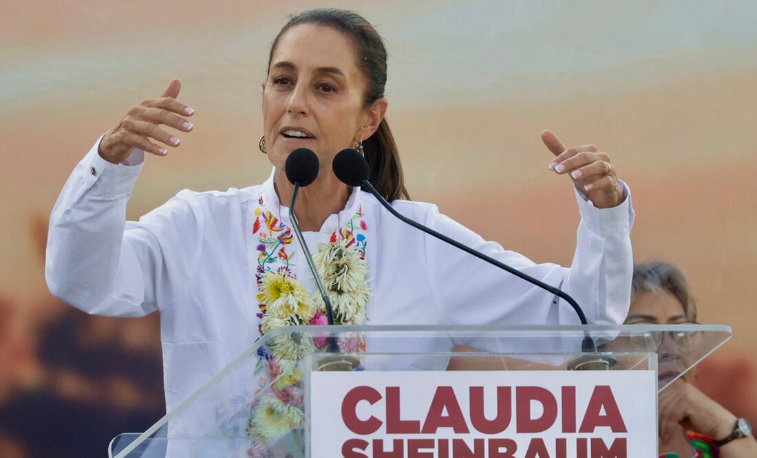 Claudia Sheinbaum acusa a la Corona española de agraviar al pueblo de México. Foto: EFE