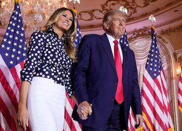 Donald Trump y Melania; vuelven las miradas coquetas, risas y bailes