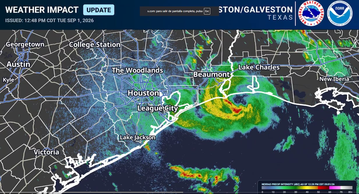 ¿Edouard afectará a México? Esto se sabe de la tormenta en el Golfo. Foto video de @NWSHouston