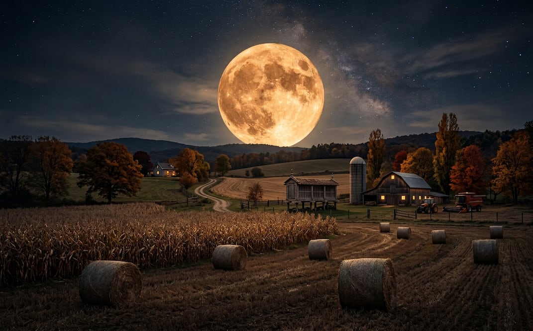 Luna llena de septiembre 2026: ¿cuándo y dónde ver la Luna de Cosecha en México? No estará sola. Foto: IA
