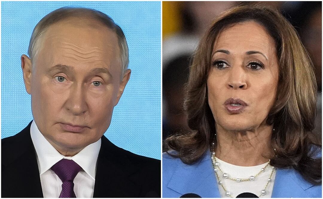 Putin lanza comentario sarcástico sobre Kamala Harrys; la Casa Blanca le exige que deje de interferir. Fotos agencias
