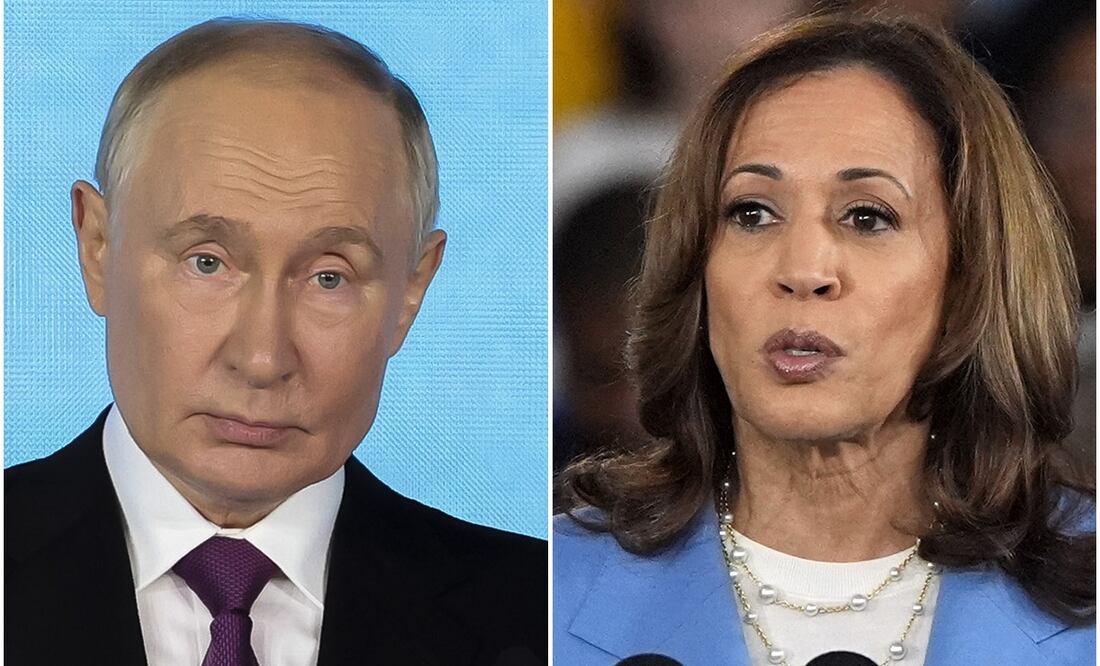 Putin lanza comentario sarcástico sobre Kamala Harrys; la Casa Blanca le exige que deje de interferir. Fotos agencias