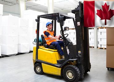 Trabaja en Canadá como cargador de almacén y gana $35,00 (sin inglés)