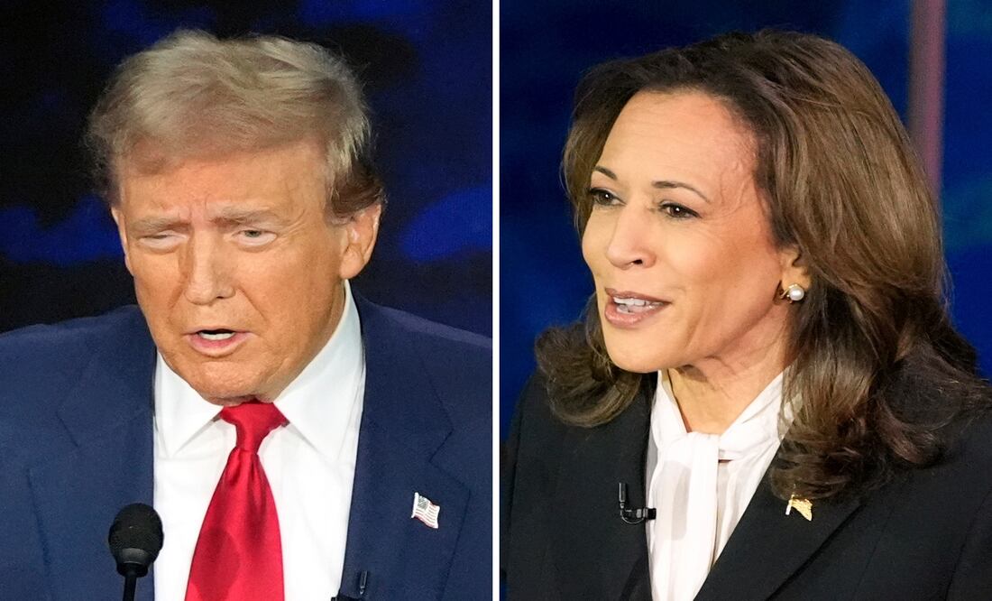 Debate EN VIVO: "Trump no debería poder decirles a las mujeres qué hacer con su cuerpo": Harris. Foto: AP