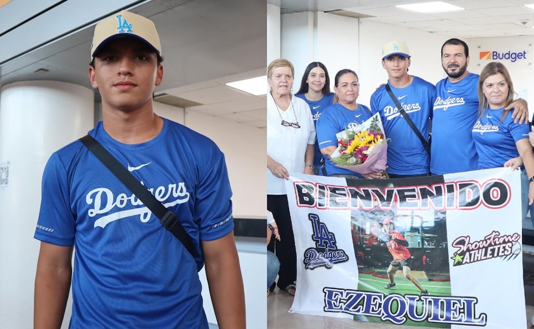 Ezequiel Rivera, el joven mexicano que firmó con Los Ángeles Dodgers; así le contó a su mamá. Foto: rive10_.12/Instagram