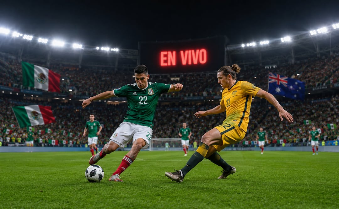 México vs Australia EN VIVO: Horario y qué canal transmite gratis el partido de la Selección Mexicana. Foto IA