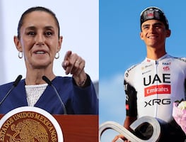 Sheinbaum felicita a Isaac del Toro por su segundo lugar en el Giro de Italia
