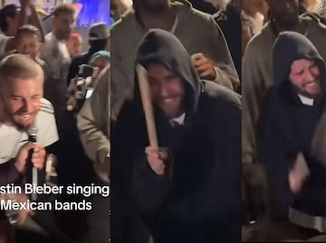 ¡Justin Bieber, hermano, ya eres mexicano! Captan al canadiense cantando banda y tocando la tambora