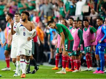 México vs Estados Unidos. Así fueron las jugadas más violentas del partido en Las Vegas