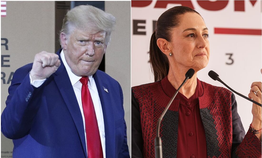 Sheinbaum niega haber reprochado a Trump los aranceles en su llamada como afirma él. Foto Agencias