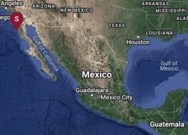 Tiembla en Baja California; reportan sismo de 6.2 grados