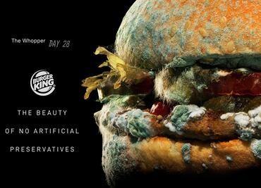 Whopper con moho, la nueva campaña de Burger King