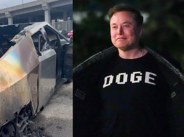 Incendio masivo de Cybertrucks de Tesla tras protestas contra Elon Musk en Seattle. VIDEO