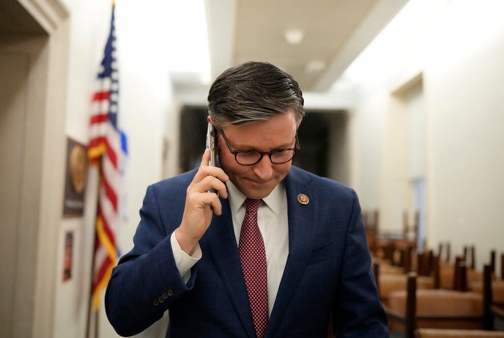 El republicano Tom Emmer retira su candidatura a liderar la Cámara tras rechazo de Trump. Drew Angerer/Getty Images/AFP (Photo by Drew Angerer / GETTY IMAGES NORTH AMERICA / Getty Images via AFP)