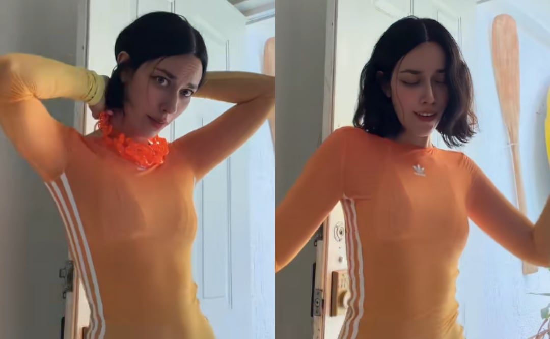 Esmeralda Camacho, exviolinista de Nodal, roba miradas en Cancún con bikini de infarto y vestido transparente. Foto: TikTok