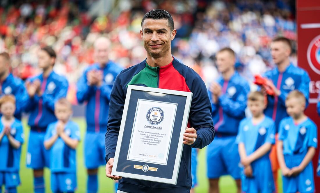 Cristiano Ronaldo logra un nuevo hito: 200 partidos con Portugal. Foto: EFE/EPA/JOSE SENA GOULAO